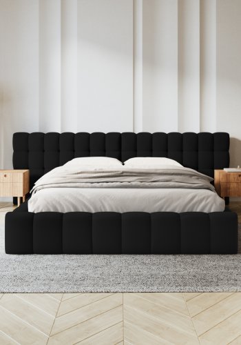 MICADONI  Seng med oppbevaring og dobbel hodegavl, Mamaia, 230x200x100