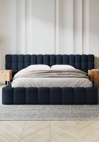 MICADONI  Seng med oppbevaring og dobbel hodegavl, Mamaia, 230x200x100