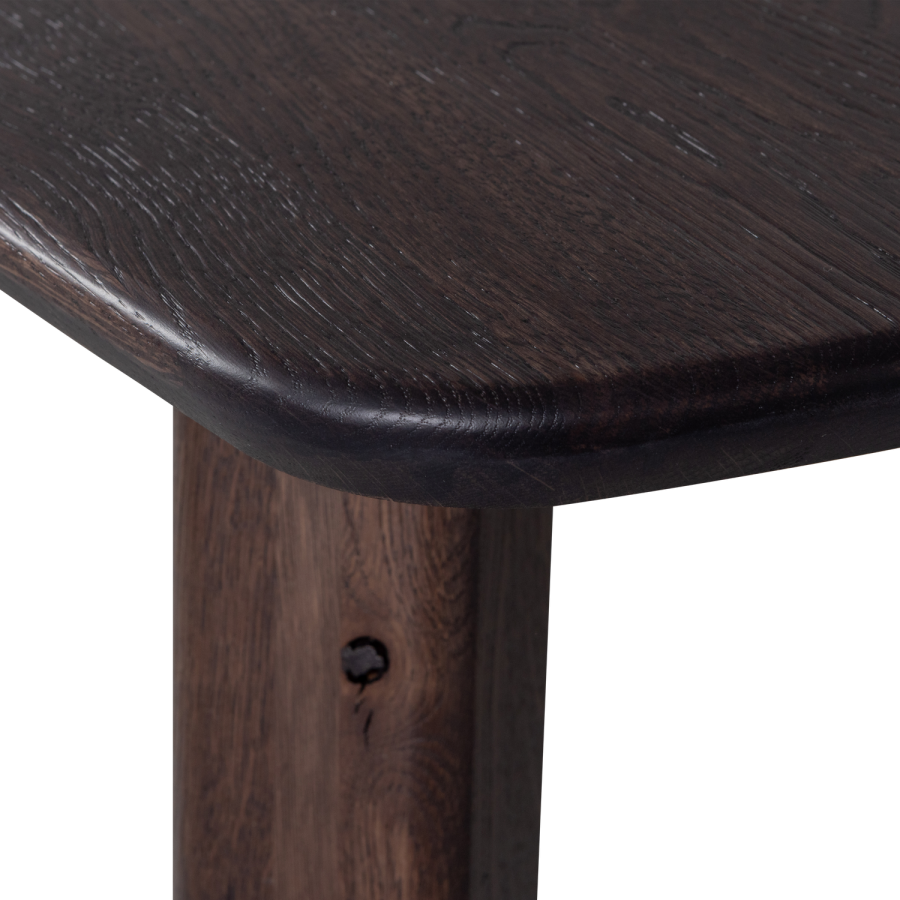 WOOOD TABLO BORD DANSK OVAL FP 220x100CM MYSTICKE BRUN [fsc]