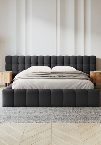 MICADONI  Seng med oppbevaring og dobbel hodegavl, Mamaia, 230x250x100