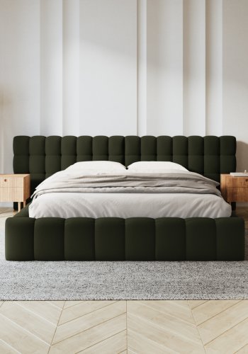 MICADONI  Seng med oppbevaring og dobbel hodegavl, Mamaia, 230x250x100