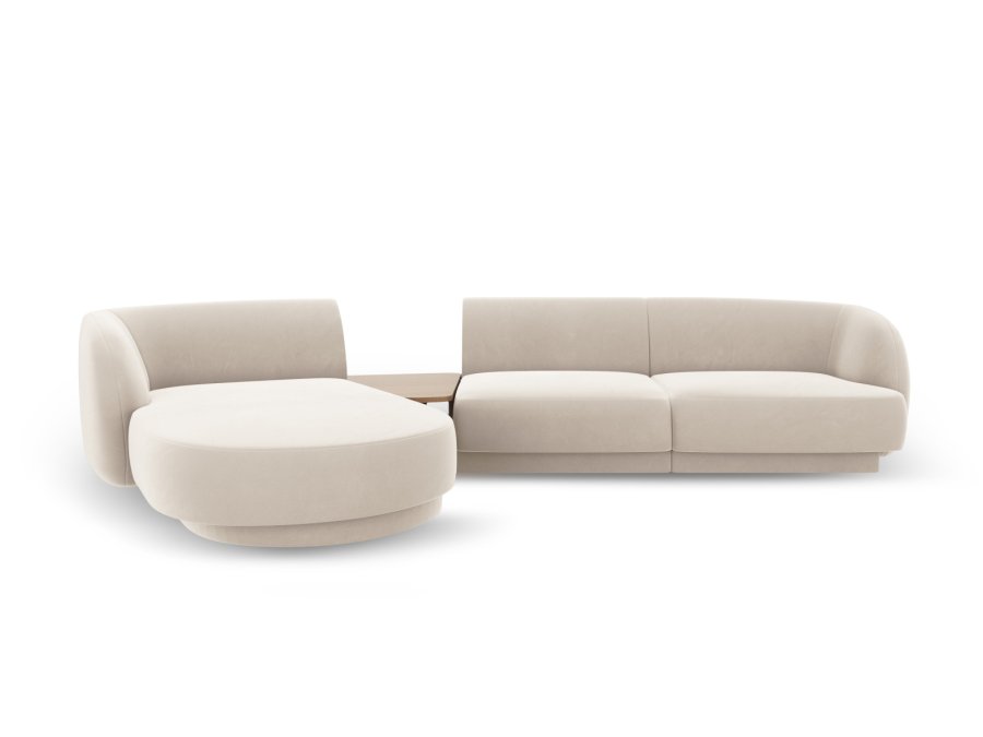MICADONI  Modulsofa i flyel, venstre, Miley, 3 seter, 300x145x70