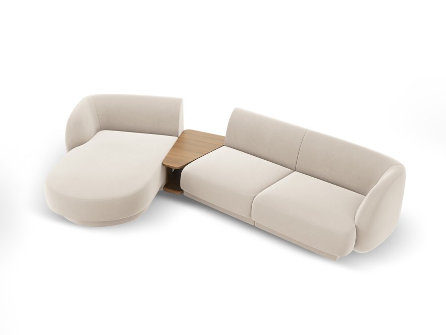 MICADONI  Modulsofa i flyel, venstre, Miley, 3 seter, 300x145x70