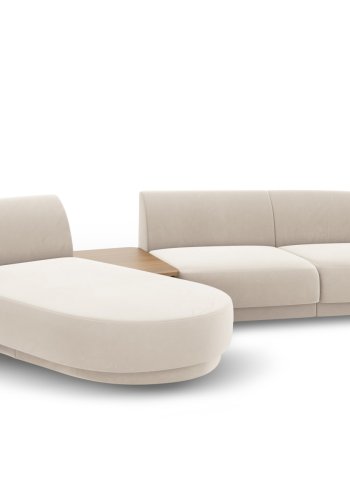 MICADONI  Modulsofa i flyel, venstre, Miley, 3 seter, 300x145x70