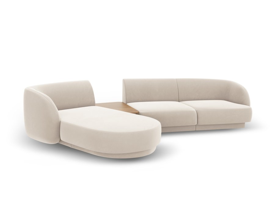 MICADONI  Modulsofa i flyel, venstre, Miley, 3 seter, 300x145x70