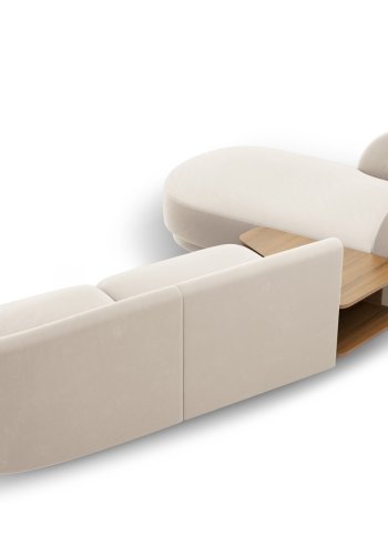 MICADONI  Modulsofa i flyel, venstre, Miley, 3 seter, 300x145x70