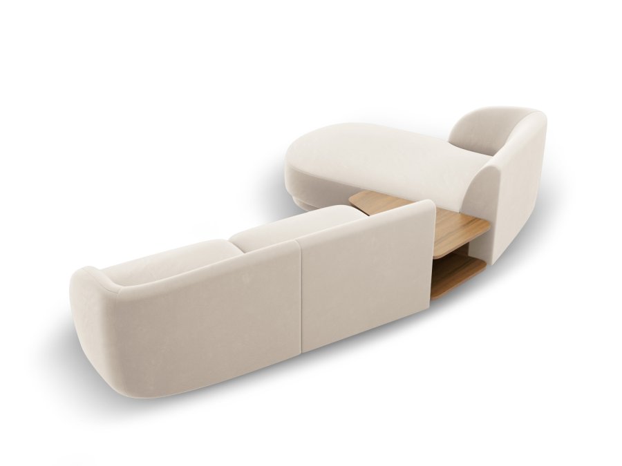 MICADONI  Modulsofa i flyel, venstre, Miley, 3 seter, 300x145x70