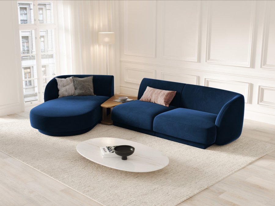 MICADONI  Modulsofa i flyel, venstre, Miley, 3 seter, 300x145x70