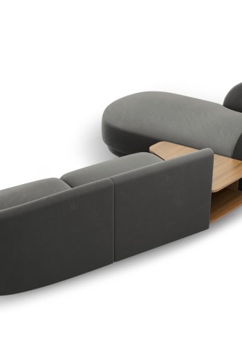 MICADONI  Modulsofa i flyel, venstre, Miley, 3 seter, 300x145x70