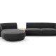 MICADONI  Modulsofa i flyel, venstre, Miley, 3 seter, 300x145x70