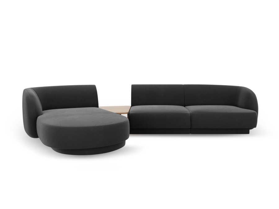 MICADONI  Modulsofa i flyel, venstre, Miley, 3 seter, 300x145x70