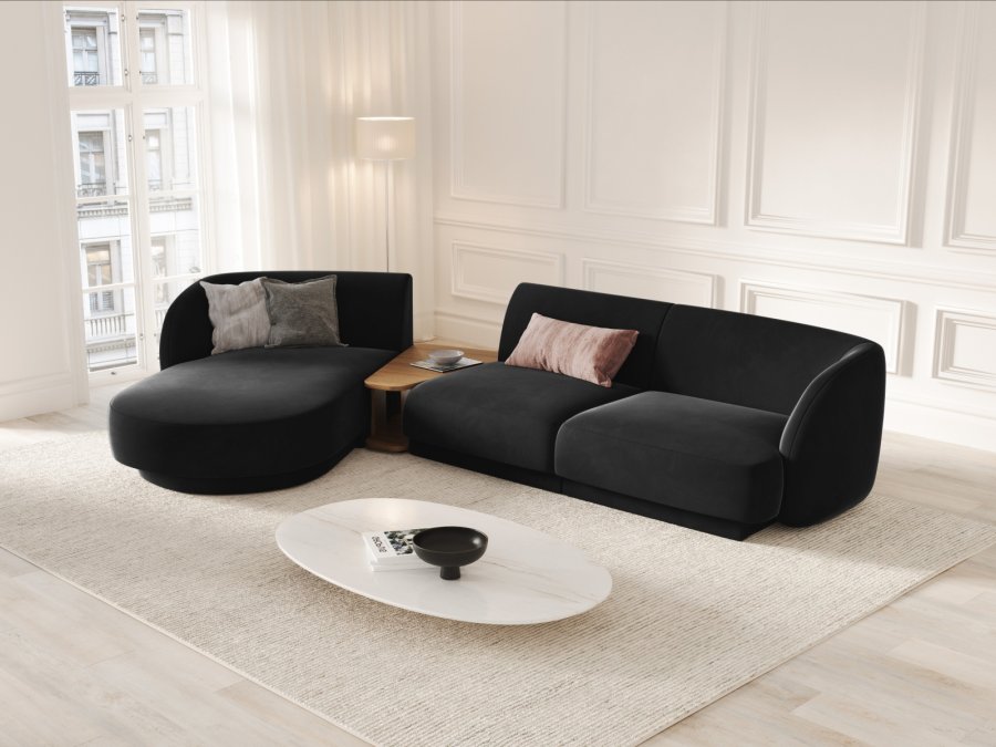MICADONI  Modulsofa i flyel, venstre, Miley, 3 seter, 300x145x70