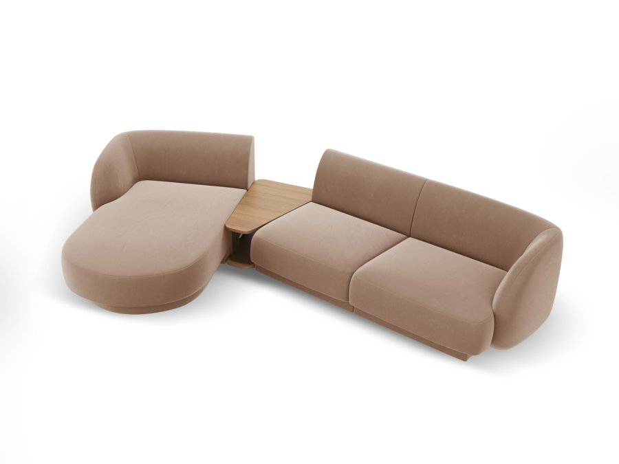 MICADONI  Modulsofa i flyel, venstre, Miley, 3 seter, 300x145x70