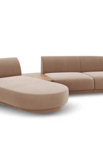 MICADONI  Modulsofa i flyel, venstre, Miley, 3 seter, 300x145x70
