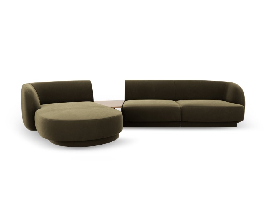 MICADONI  Modulsofa i flyel, venstre, Miley, 3 seter, 300x145x70