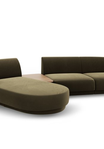 MICADONI  Modulsofa i flyel, venstre, Miley, 3 seter, 300x145x70