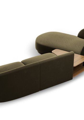 MICADONI  Modulsofa i flyel, venstre, Miley, 3 seter, 300x145x70