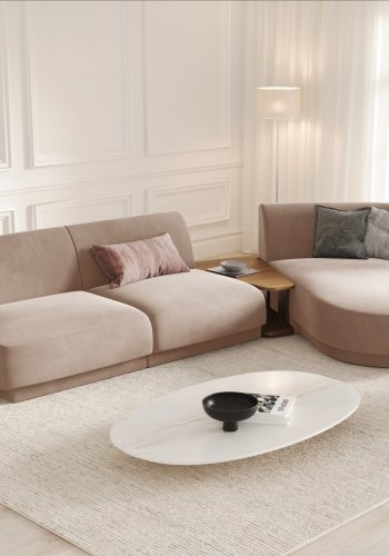 MICADONI  Modulsofa i flyel til hyre, Miley, 3 seter, 300x145x70