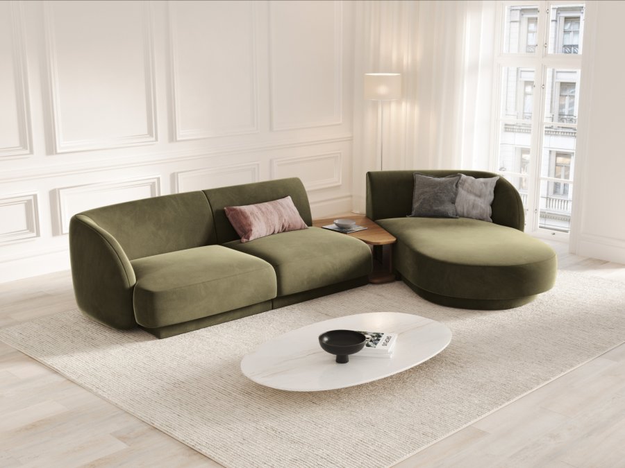 MICADONI  Modulsofa i flyel til hyre, Miley, 3 seter, 300x145x70