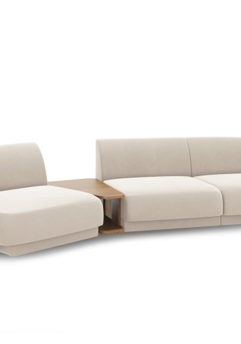 MICADONI  Modulsofa i flyel, venstre, Miley, 3 seter, 300x118x70