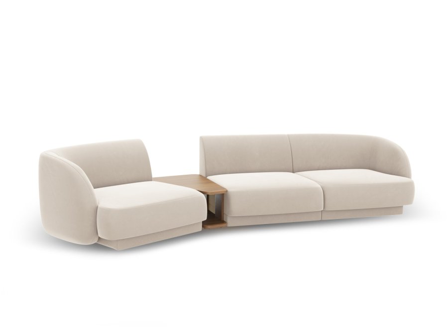 MICADONI  Modulsofa i flyel, venstre, Miley, 3 seter, 300x118x70