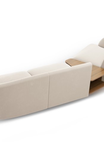 MICADONI  Modulsofa i flyel, venstre, Miley, 3 seter, 300x118x70