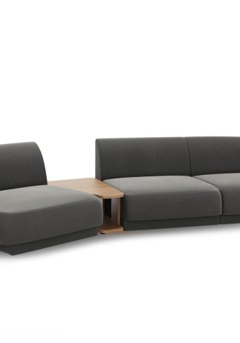 MICADONI  Modulsofa i flyel, venstre, Miley, 3 seter, 300x118x70