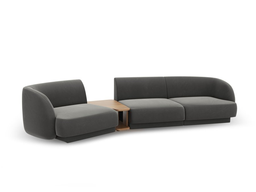 MICADONI  Modulsofa i flyel, venstre, Miley, 3 seter, 300x118x70