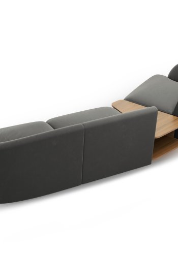 MICADONI  Modulsofa i flyel, venstre, Miley, 3 seter, 300x118x70