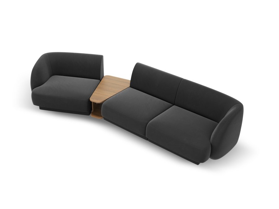 MICADONI  Modulsofa i flyel, venstre, Miley, 3 seter, 300x118x70