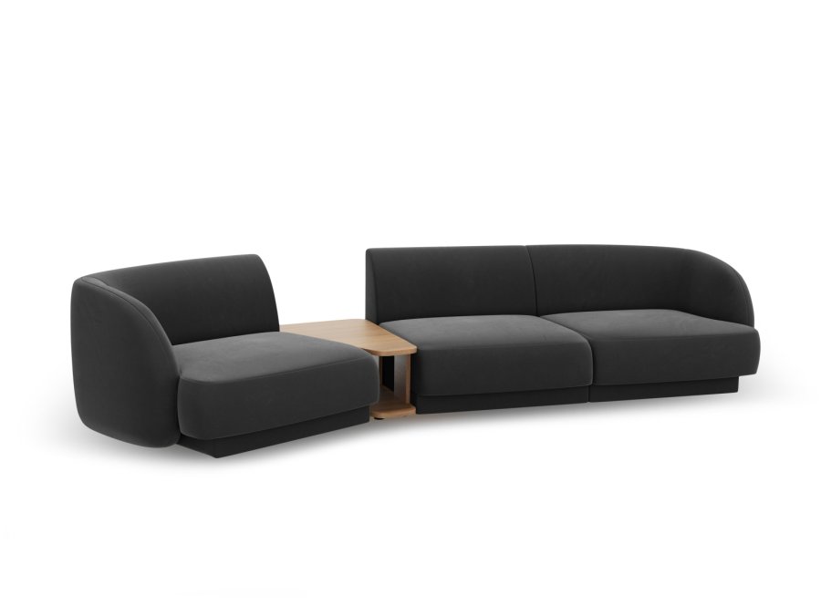 MICADONI  Modulsofa i flyel, venstre, Miley, 3 seter, 300x118x70