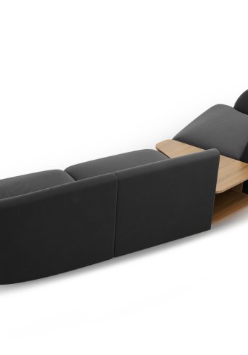 MICADONI  Modulsofa i flyel, venstre, Miley, 3 seter, 300x118x70