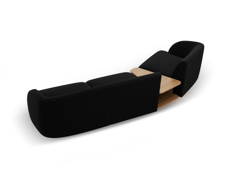 MICADONI  Modulsofa i flyel, venstre, Miley, 3 seter, 300x118x70