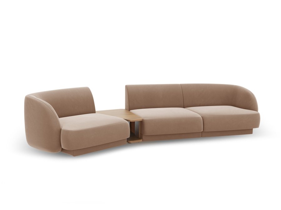 MICADONI  Modulsofa i flyel, venstre, Miley, 3 seter, 300x118x70
