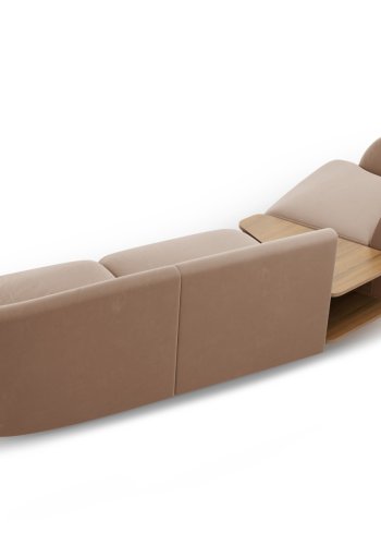 MICADONI  Modulsofa i flyel, venstre, Miley, 3 seter, 300x118x70