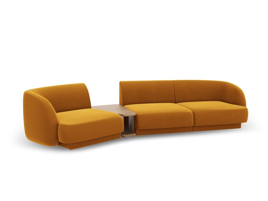 MICADONI  Modulsofa i flyel, venstre, Miley, 3 seter, 300x118x70