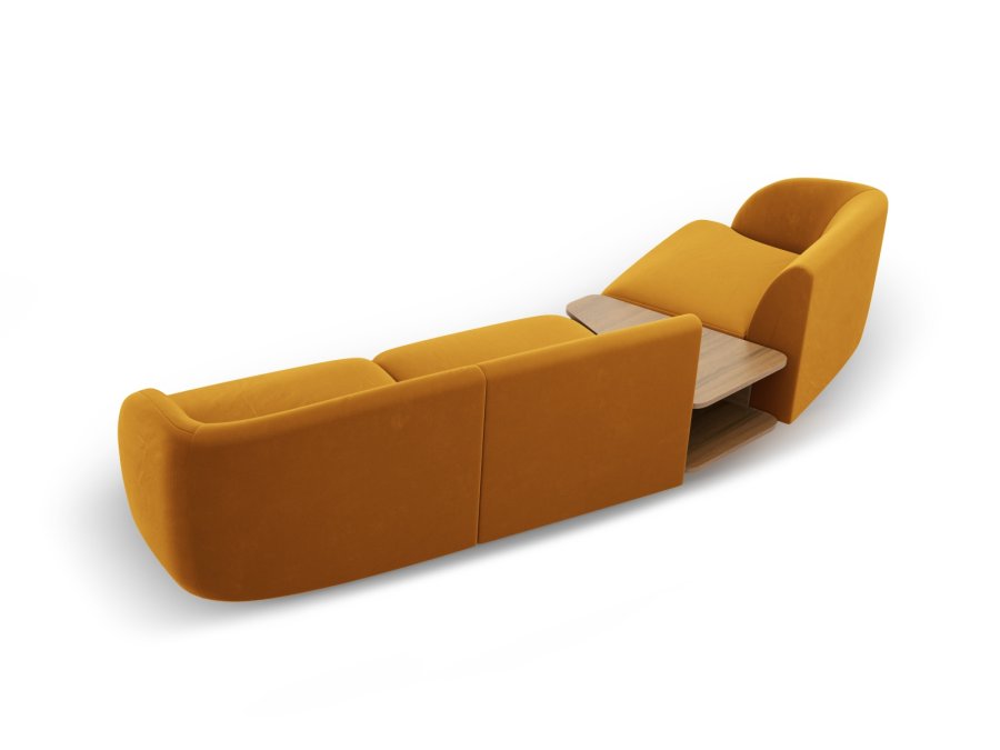 MICADONI  Modulsofa i flyel, venstre, Miley, 3 seter, 300x118x70