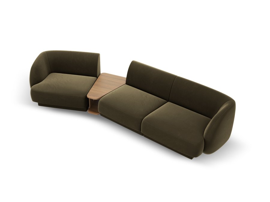 MICADONI  Modulsofa i flyel, venstre, Miley, 3 seter, 300x118x70