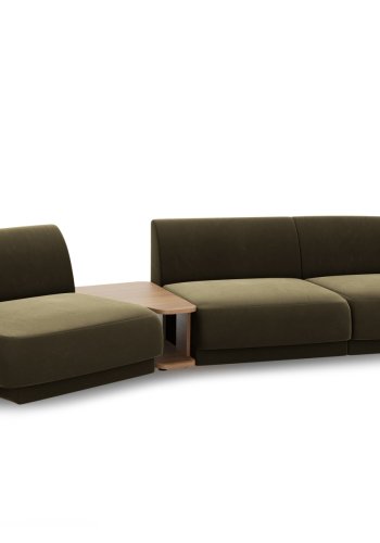 MICADONI  Modulsofa i flyel, venstre, Miley, 3 seter, 300x118x70