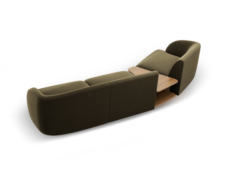MICADONI  Modulsofa i flyel, venstre, Miley, 3 seter, 300x118x70