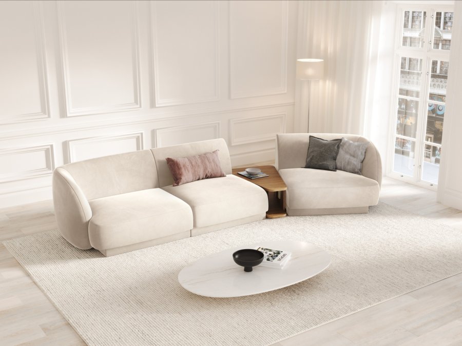 MICADONI  Modulsofa i flyel til hyre, Miley, 3 seter, 300x118x70