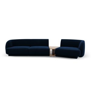 MICADONI Miley 3 pers. modulr sofa, hjre, m. sofabord - kongebl fljl