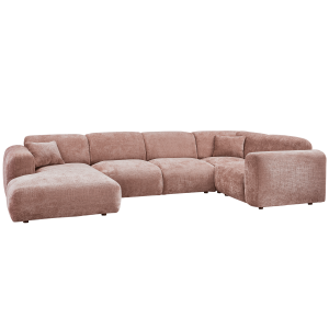 WOOOD CLOUD HJRNESOFA HJREVVET CHENILLE TAUPE/PINK