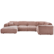 WOOOD CLOUD HJRNESOFA HJREVVET CHENILLE TAUPE/PINK