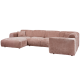 WOOOD CLOUD HJRNESOFA HJREVVET CHENILLE TAUPE/PINK