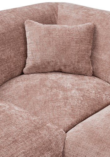 WOOOD CLOUD HJRNESOFA HJREVVET CHENILLE TAUPE/PINK