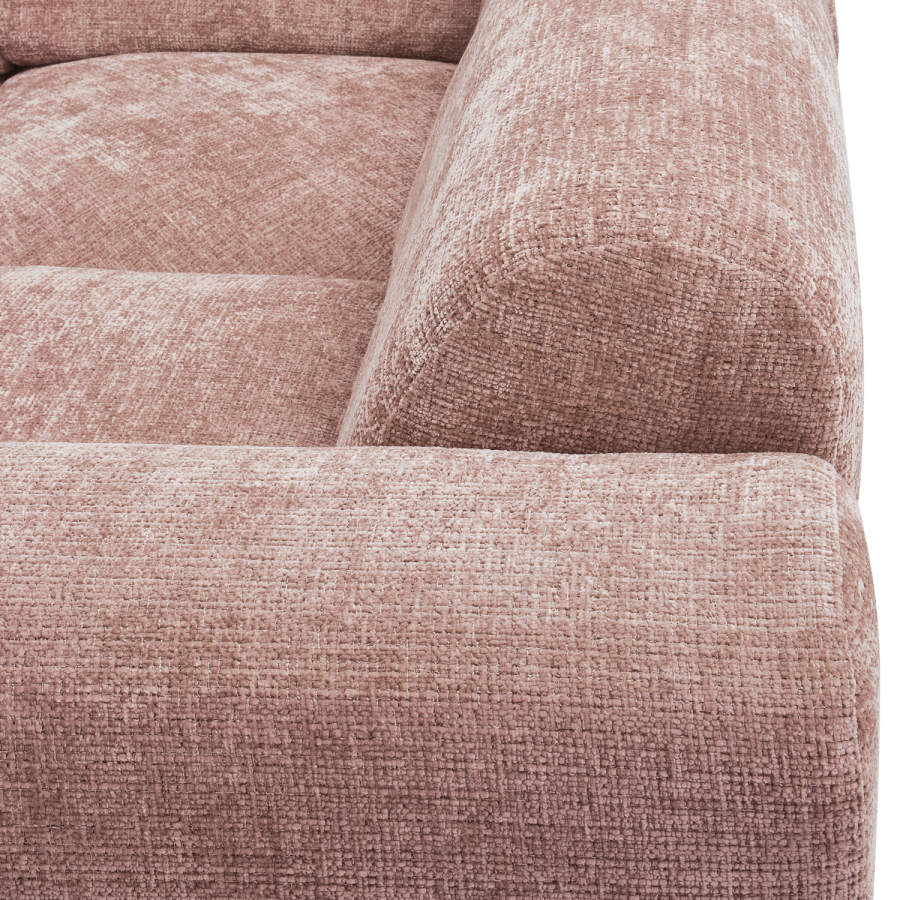 WOOOD CLOUD HJRNESOFA HJREVVET CHENILLE TAUPE/PINK