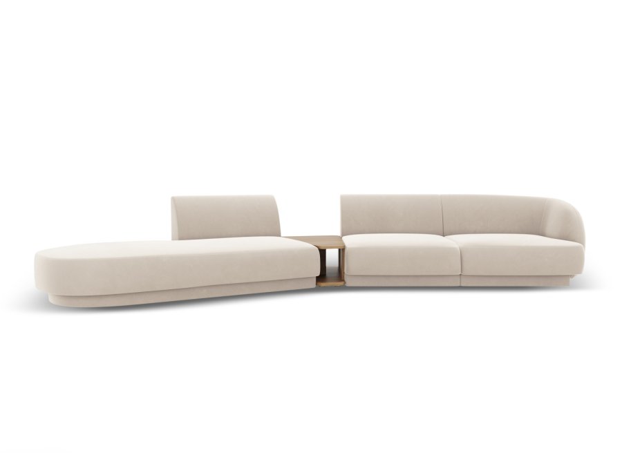 MICADONI  Modulsofa i flyel, venstre, Miley, 4 seter, 360x167x70