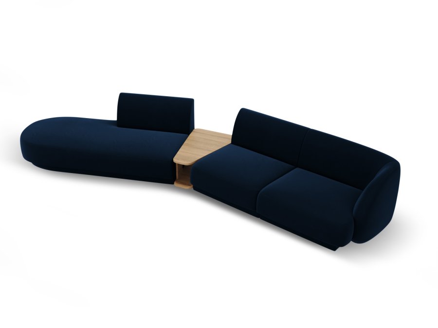 MICADONI  Modulsofa i flyel, venstre, Miley, 4 seter, 360x167x70