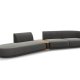 MICADONI  Modulsofa i flyel, venstre, Miley, 4 seter, 360x167x70